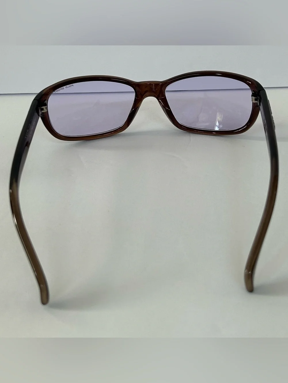 Polo Sport Frame Wine Sunglasses with Purple Tint Lenses